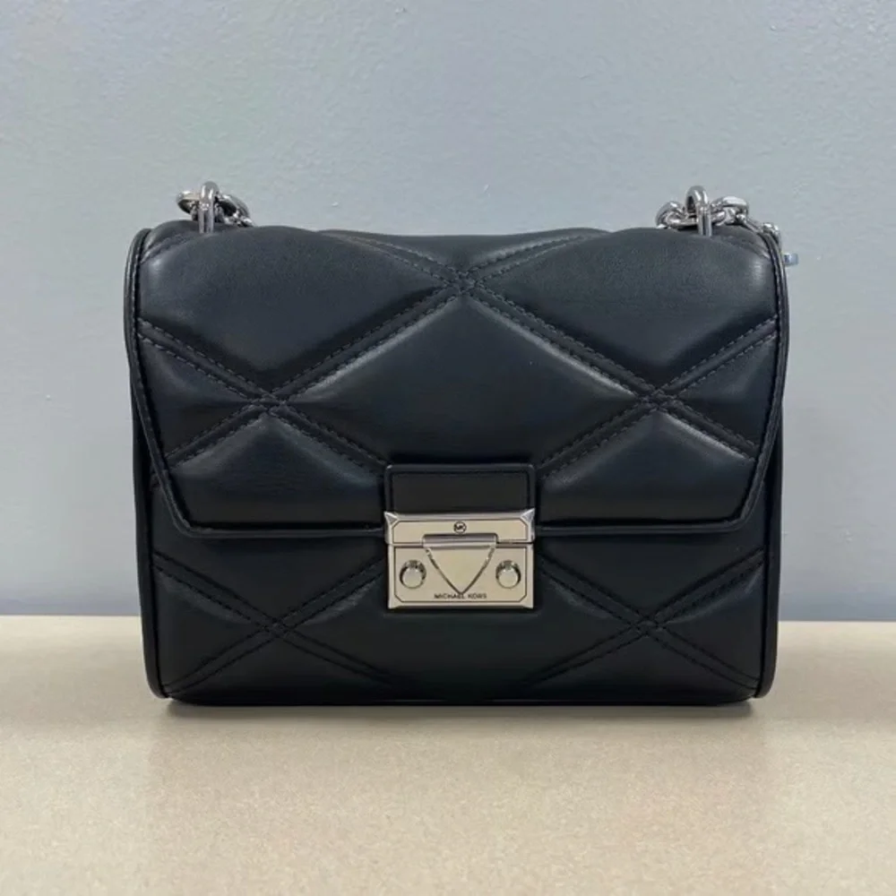 NWT Michael Kors Serena Small Quilted Crossbody Bag - Picture 3 of 3